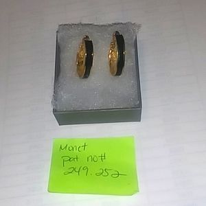 Vintage Monet hoop earrings